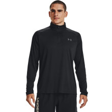 Under Armour Uomo Velocity 2.0 1/4 Zip, (001) Nero / Grigio Pitch, Grande