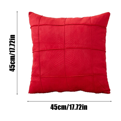 Striped Polyester Pillowcase 45x45cm Embossed 2
