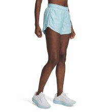 Under Armour Dames Tech Play Up Short, 3" Inseam, Lage Taille met Zakjes, Sneldrogend, Sportshorts voor Workout, Hardlopen, Gym, Stream/Wit, M