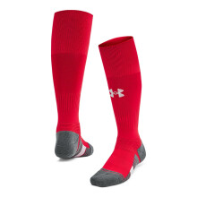 Calze Under Armour Unisex-Bambino Magnetico sopra il polpaccio 1 pacco, (600) Rosso/Grigio Pitch/Bianco, X-Piccolo