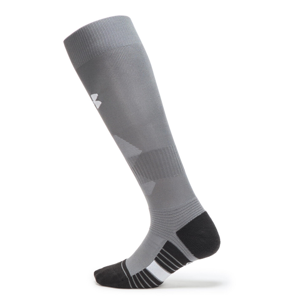 Under Armour Unisex-Adult Magnetico Over The Calf Socks 1 Pack, (040) Graphite/Black/White, X-Large