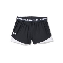 Shorts Under Armour per Ragazze, (001) Nero/Bianco/Bianco, X-Piccolo