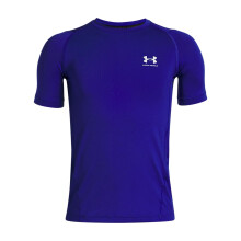 Under Armour Maglietta a Maniche Corte HeatGear Armour per Ragazzi, (400) Royal / Bianco, Medium