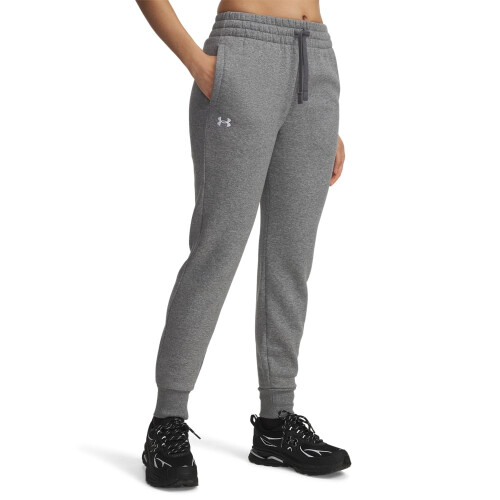 Under Armour Under Armour Dames Rival Fleece Joggers, (028) Castlerock Light Heather / Wit, Groot