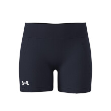 Under Armour Pantaloni Corti Donna Team 4, (410) Navy Notte / Bianco, Piccolo