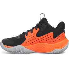 Under Armour Unisex Pre School Jet '23, (006) Nero/Rosso Ares/Grigio Mod, 11, US