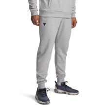 Pantaloni Fleece Jogger Under Armour Project Rock Uomo, Grigio Medio/Nero, Medium