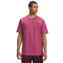 Under Armour Herre Sportstyle T-shirt med Kort Ærme, Fuchsia Dusk / Mørk Maroon, 4X-Large
