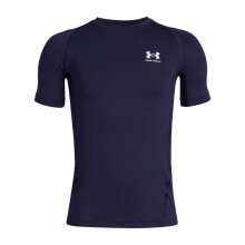 Under Armour Maglietta a Maniche Corte HeatGear Armour per Bambini, (410) Midnight Navy / White, Media