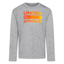 T-Shirt a Maniche Lunghe Under Armour Ragazzi con Logo, Leggero e Traspirante, Vestibilità Comoda, Steel Core Twist, 2T