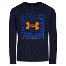 Under Armour Maglietta a Maniche Lunghe per Bambini, Leggera e Traspirante, Vestibilità Comoda, Midnight Frame Twist, 2T