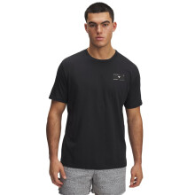 Under Armour Herren Project Rock T-Shirt mit kurzem Arm, (002) Schwarz / Stein, Groß