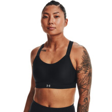 Maglietta Under Armour Donna Velocity Manica Corta V Collo, (001) Nera / Argento Metallico, Grande