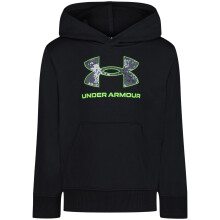 Under Armour Jongens Fleece Pullover Hoodie, Zacht & Comfortabel, Relaxed Fit, Zwart Rival Fill, 4