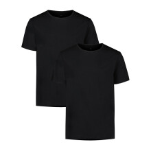 Under Armour Performance Maglietta Intima Uomo in Cotone, Morbida e Confortevole, Nera, S, 2-Pack