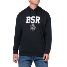 Felpa con Cappuccio Under Armour Project Rock Rival Fleece da Uomo, (001) Nero/Bianco/Bianco, Grande