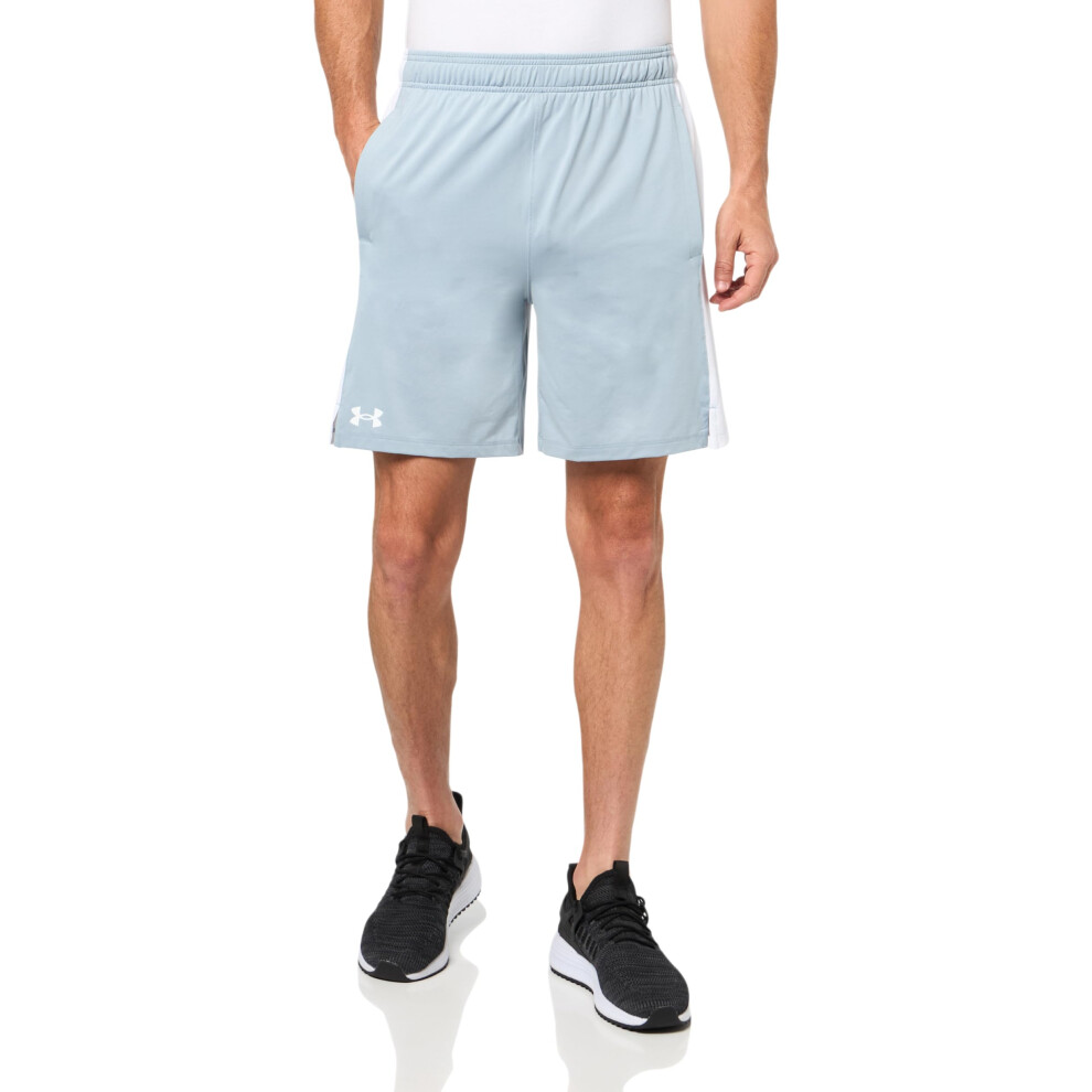 Under Armour Men's Train Stretch 2.0 Shorts, (465) Harbor Blue/White/White, Large
