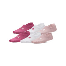 Calze Liner Under Armour Donna Breathe Lite 6 Paia, (659) Fuchsia Dusk/Pink Tourmaline, Media