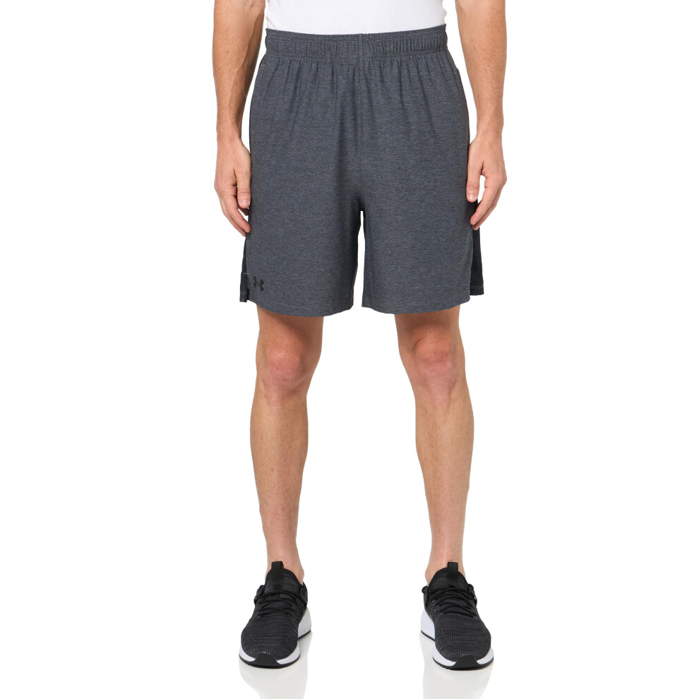 Under Armour Men's Train Stretch 2.0 Shorts, (025) Castlerock / / Black, Large