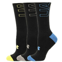 Under Armour UA Phenom Herensokken, 3 Paar, Maat 8-13, Zwart