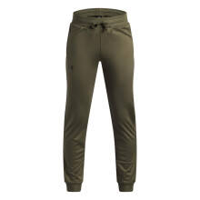 Pantaloni Icon Knit per ragazzi Under Armour, Verde OD Marino / Nero, Small