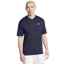 T-shirt Under Armour Uomo Velocity 2.0 Manica Corta V, (410) Midnight Navy / Mod Gray, Media