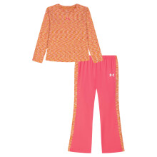 Under Armour Meisjes 2-delige Set met Lange Mouwen en Leggings, Zacht & Comfortabel, Super Roze Twist, 5
