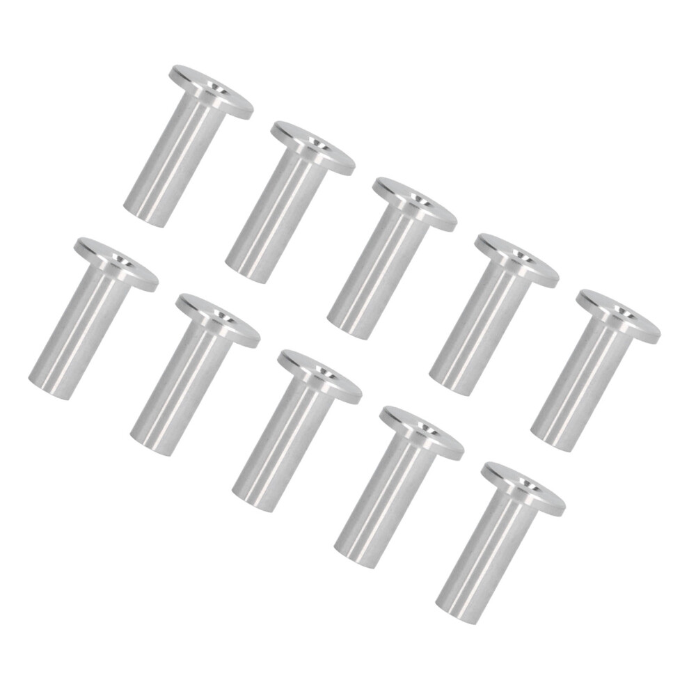 High Tensile Stainless Steel Cable Sleeves 10Pcs 3/16 Weatherproof Protector 4911391467432