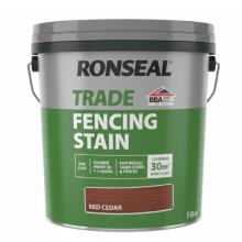 Ronseal Trade Fencing Stain 5L Red Cedar Paint