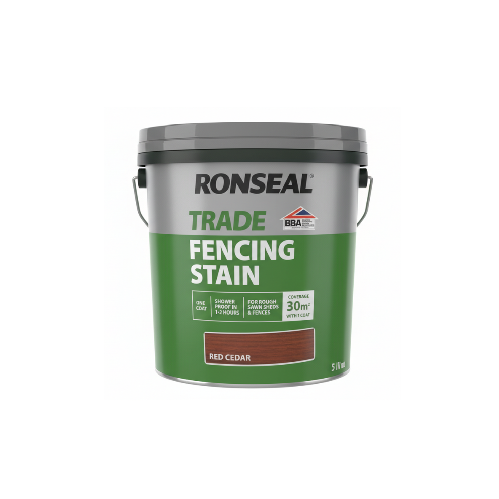 Ronseal Trade Fencing Stain 5L Red Cedar Paint