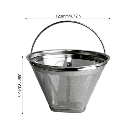 (Large) Stainless Steel Single Layer Coffee Dripper 1