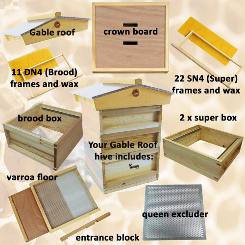 Actiasbee National Pine Beehive Starter Kit 1