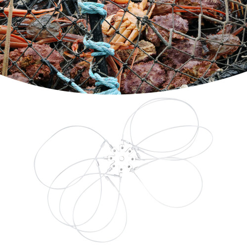 Reusable Aluminum Crab Snares 8 Loop Rust-Proof Loop Trap 2