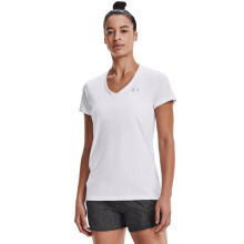 Under Armour Damen UA Tech V-Ausschnitt LG Weiß
