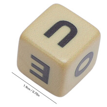 12 Dice Letter Set Crossword Game