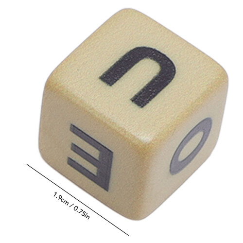 12 Dice Letter Set Crossword Game