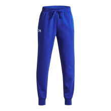Pantaloni Jogging Rival Fleece Under Armour per ragazzi, (400) Royal / / Bianco, Small Plus