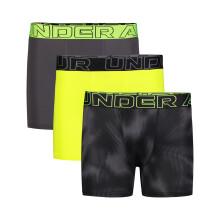 Under Armour Performance Tech - Boxer Brief Stampato 3Pk, 3-Pezzi Giallo Hi-Vis Multi, YXL