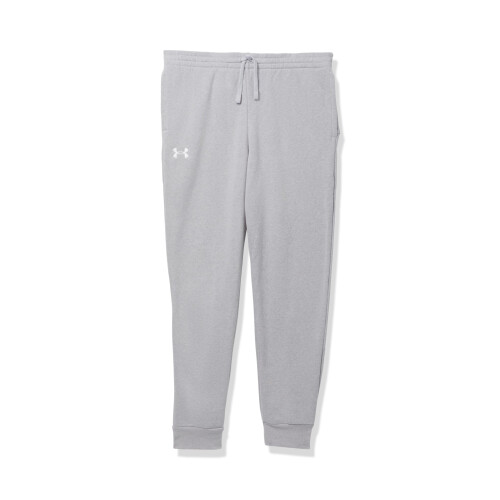 Under Armour Under Armour Pojkar Rival Fleece Joggers, Mod Gray Light Heather / White, Small Plus