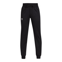 Pantalones de punto Icon para niños Under Armour, (001) Negro / Blanco, Mediano