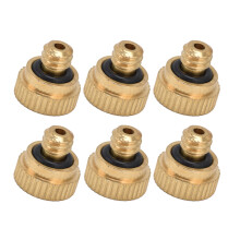 Brass Gardening Spray Nozzle Set 20Pcs 0.3mm Hole UNC10‑24 Thread Water Spray