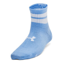Under Armour Unisex-Child Youth Essential Quarter Socks 6 Pack, Horizon Blue/Morph Green/White, Small