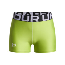 Under Armour Pantaloni Corti HeatGear per Ragazze, (326) Green Vibe / White, X-Large