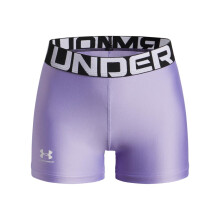Under Armour Pantaloni Corti HeatGear per Ragazze, (538) Trasparente / Bianco, Piccolo