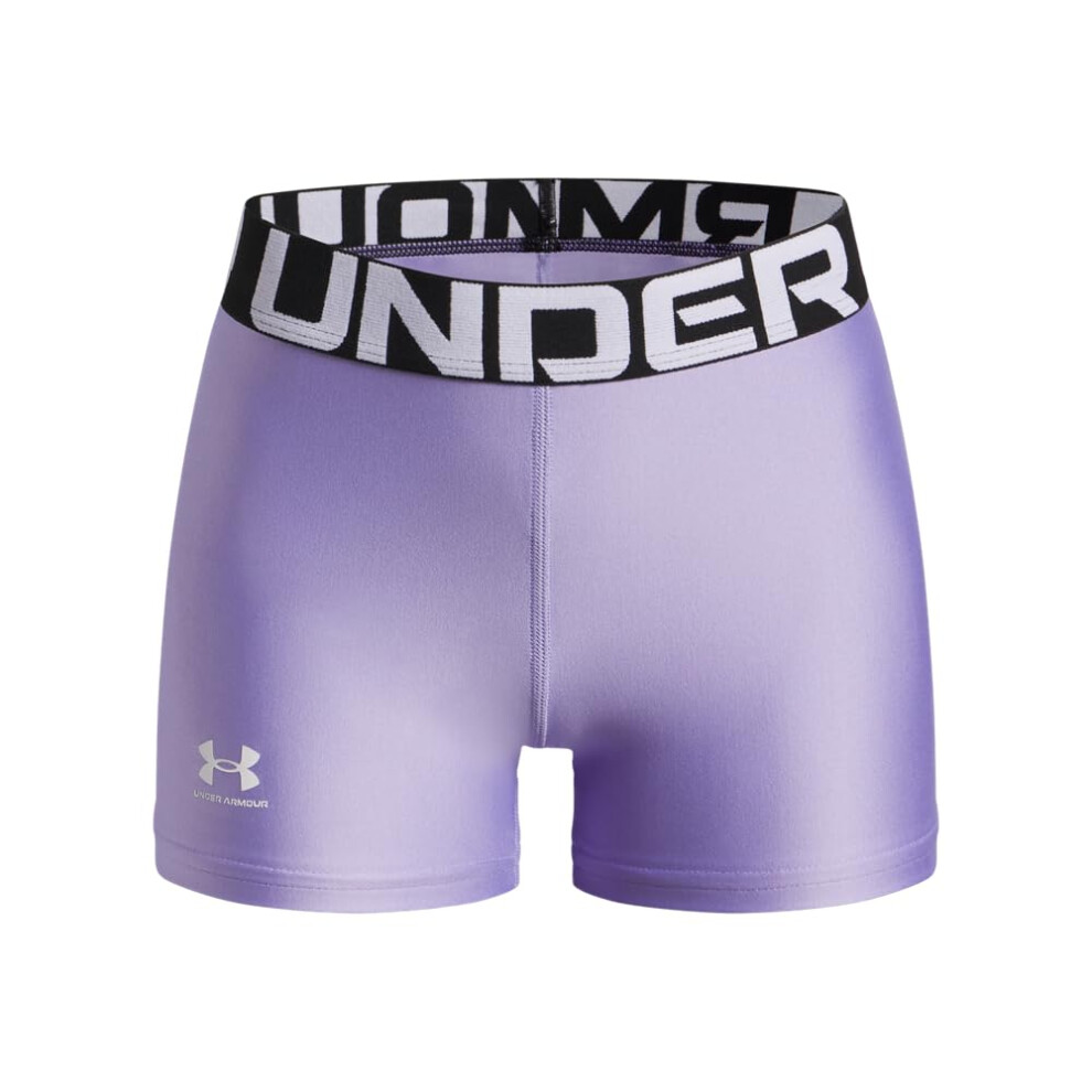 Under Armour Girls' Heatgear Shorty, (538) Transparent / / Small White