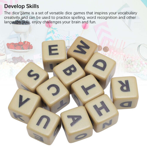 Word Games 12 Sided Dice Set 2