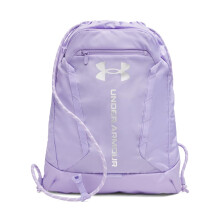 Under Armour Unisex Hustle Sackpack, (538) MORADO/Plata Metálica, Talla Única