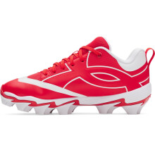 Under Armour Jongens Leadof Icon Low RM JR Honkbal Schoenen, (600) Rood/Rood/Wit, 4, US