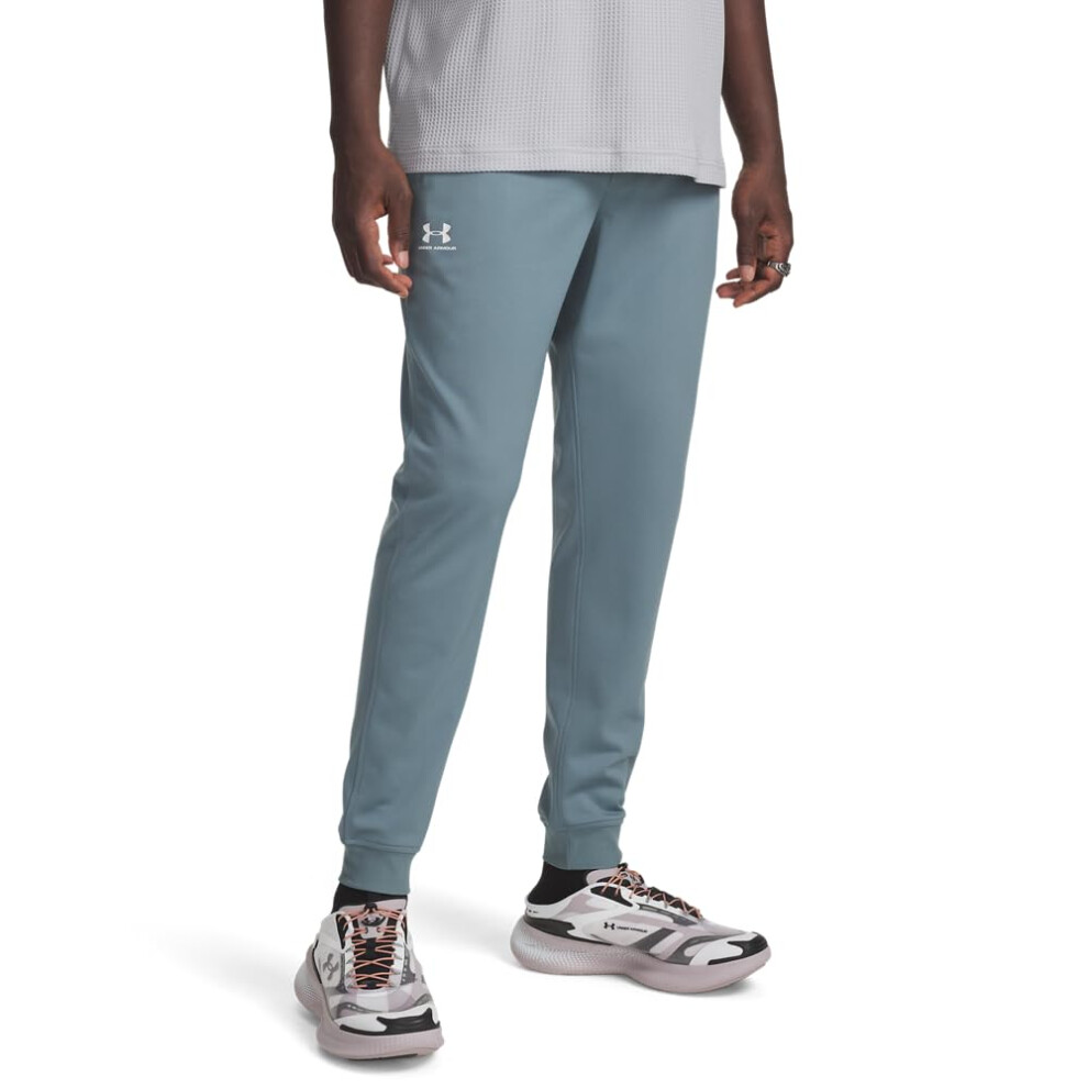Under Armour Men's Sportstyle Tricot Joggers, (587) Jasper Blue / / White, XX-Large Blue,White