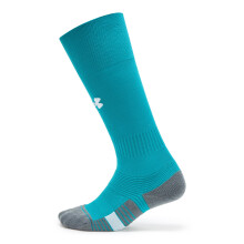 Under Armour Unisex Magnetico Strumpor Över Vaden 1 Pack, (722) Coastal Teal/Pitch Gray/Vit, Storlek L